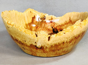 Handmade Wooden Bowl / Maple Burl Wood